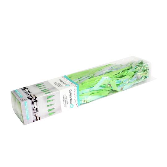 Green Tissue Tassel Garland by Celebrate It™